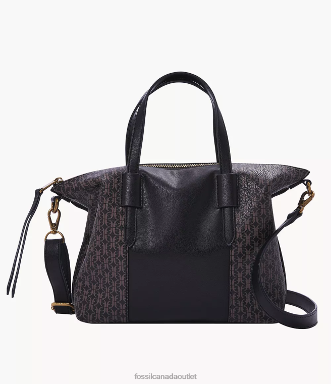 Fossil Bag Women Black Skylar Satchel D2VPL675