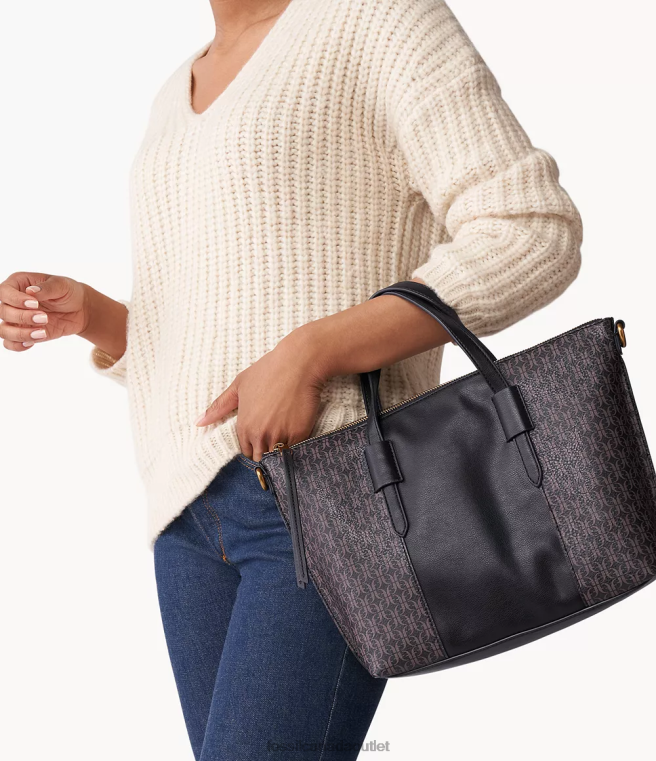 Fossil Bag Women Black Skylar Satchel D2VPL675