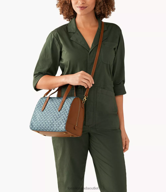 Fossil Bag Women Blue Sydney Satchel D2VPL620