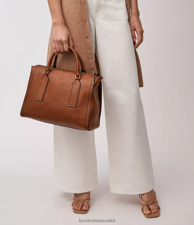 Fossil Bag Women Brown Parker Satchel D2VPL395