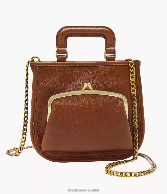 Fossil Bag Women Brown Satchel D2VPL550