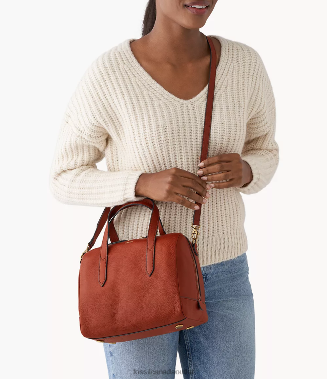 Fossil Bag Women Brown Sydney Satchel D2VPL415