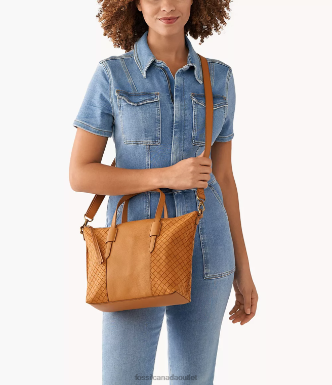 Fossil Bag Women Camel Skylar Satchel D2VPL595