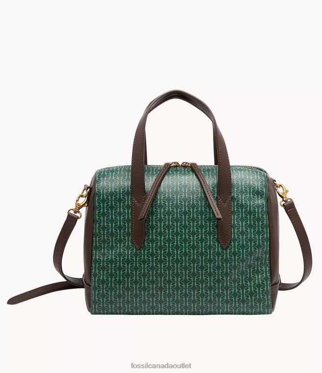 Fossil Bag Women Green Sydney Satchel D2VPL567