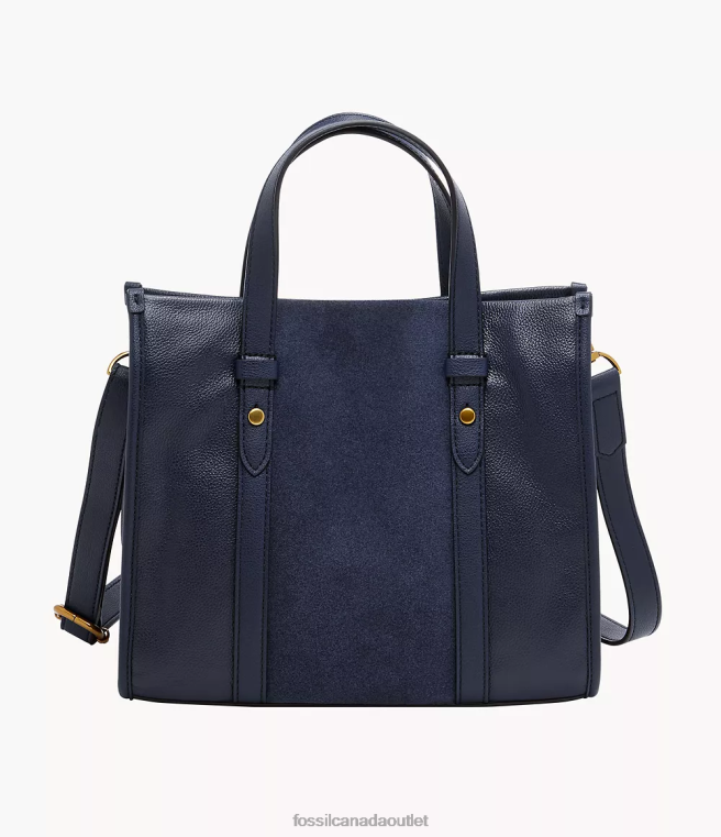 Fossil Bag Women Navy Kingston Satchel D2VPL576