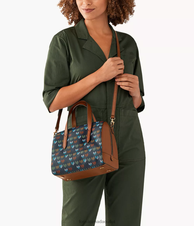 Fossil Bag Women Navy Sydney Satchel D2VPL569