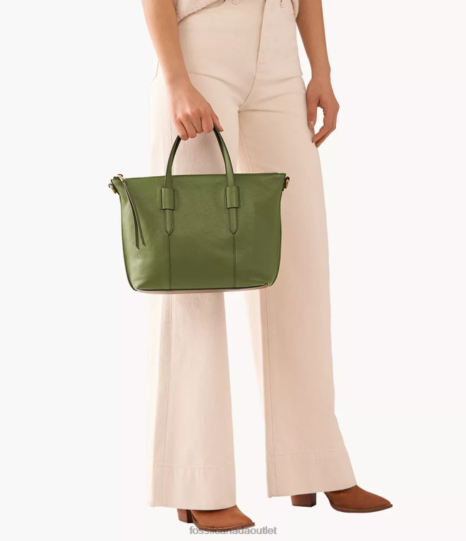 Fossil Bag Women Olive Skylar Satchel D2VPL678