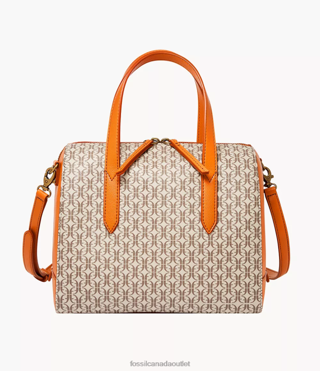 Fossil Bag Women Orange Sydney Satchel D2VPL613