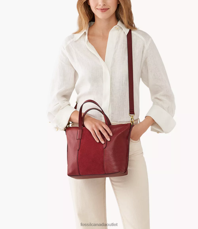 Fossil Bag Women Red Skylar Satchel D2VPL605