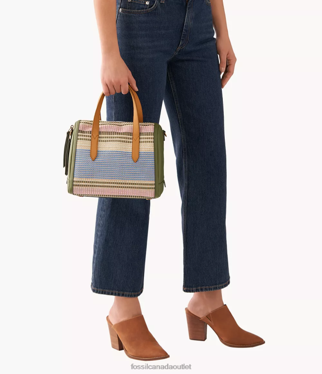 Fossil Bag Women Stripes Sydney Satchel D2VPL442