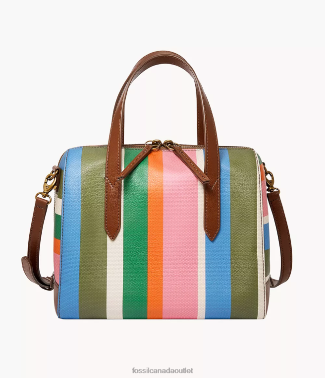 Fossil Bag Women Stripes Sydney Satchel D2VPL581