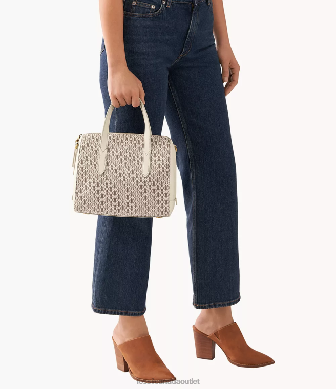 Fossil Bag Women White Sydney Satchel D2VPL631