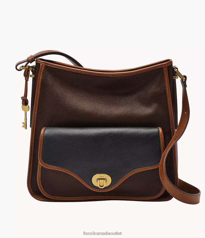 Fossil Bag Women Dark Brown Heritage Hobo D2VPL423