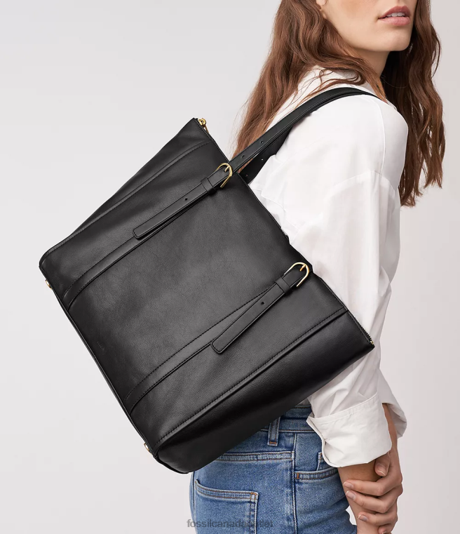 Fossil Bag Women Black Carlie Tote D2VPL368