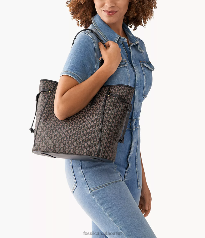 Fossil Bag Women Black Charli Tote D2VPL548