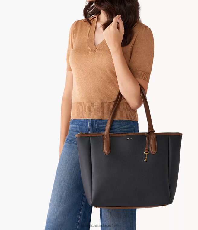 Fossil Bag Women Black Sydney Tote D2VPL418