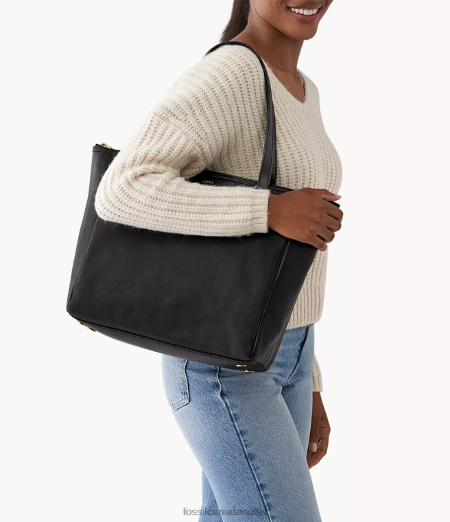 Fossil Bag Women Black Sydney Tote D2VPL495