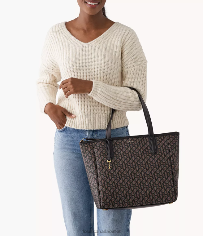 Fossil Bag Women Black Sydney Tote D2VPL687