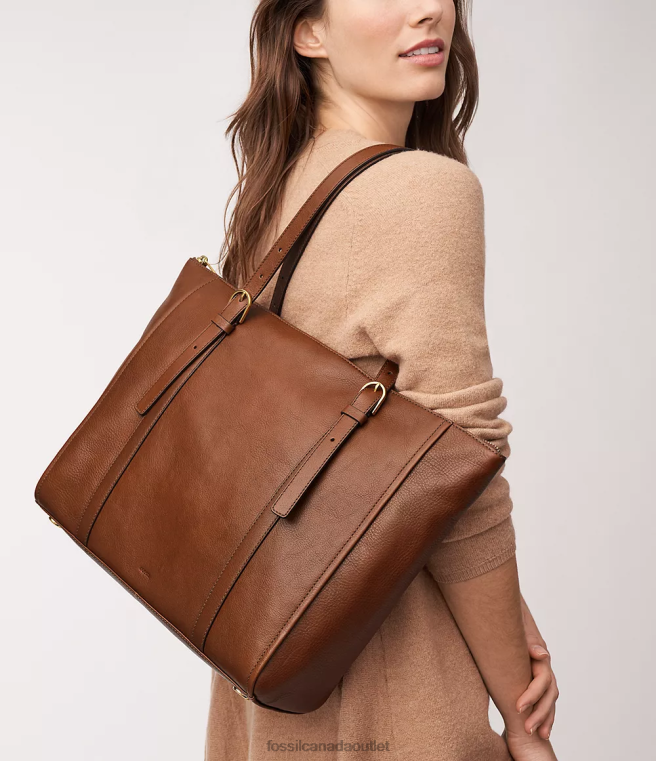 Fossil Bag Women Brown Carlie Tote D2VPL369