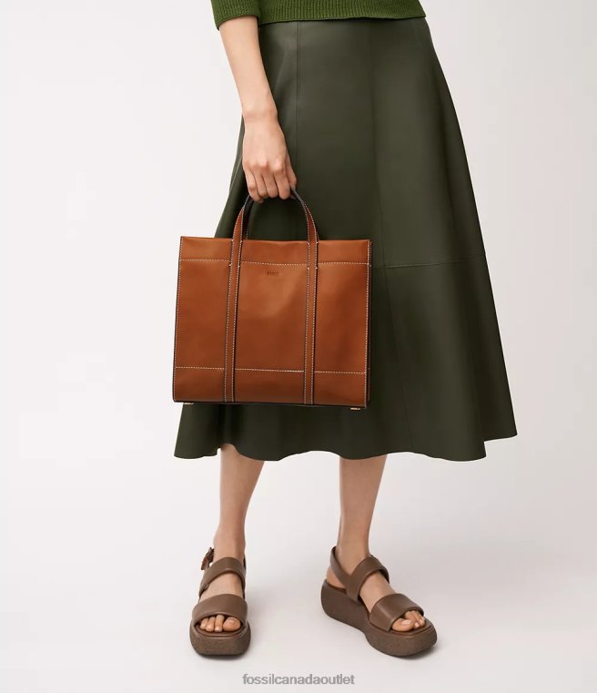 Fossil Bag Women Brown Carmen Shopper D2VPL361