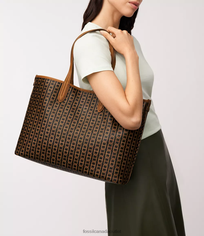Fossil Bag Women Dark Brown Williamson Tote D2VPL366