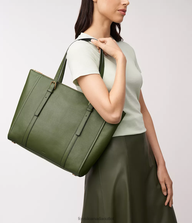Fossil Bag Women Green Carlie Tote D2VPL383