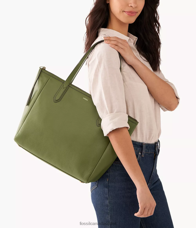 Fossil Bag Women Olive Sydney Tote D2VPL653