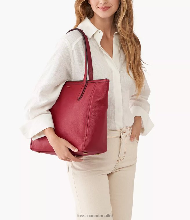 Fossil Bag Women Red Sydney Tote D2VPL450