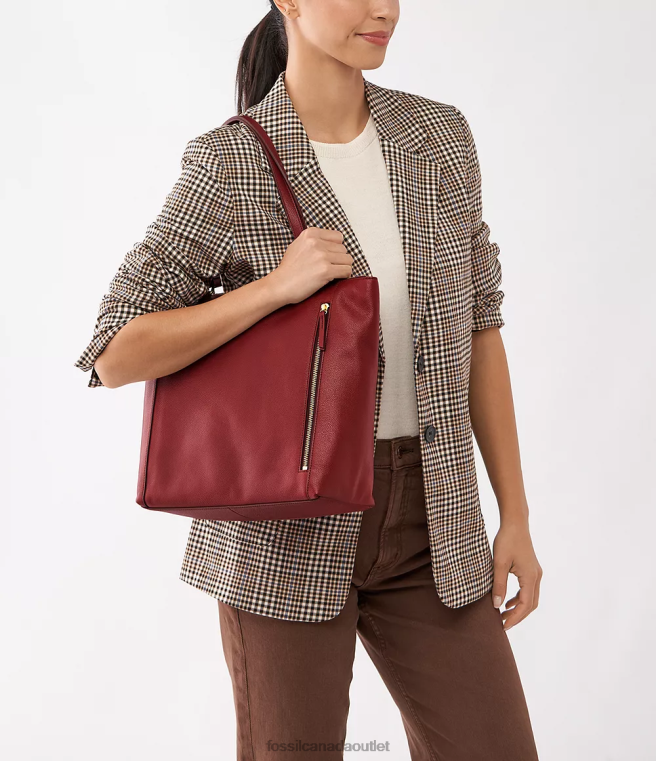 Fossil Bag Women Red Tara Shopper D2VPL427