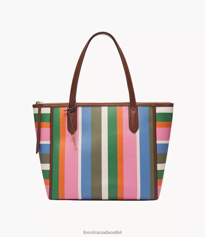 Fossil Bag Women Stripes Sydney Tote D2VPL692