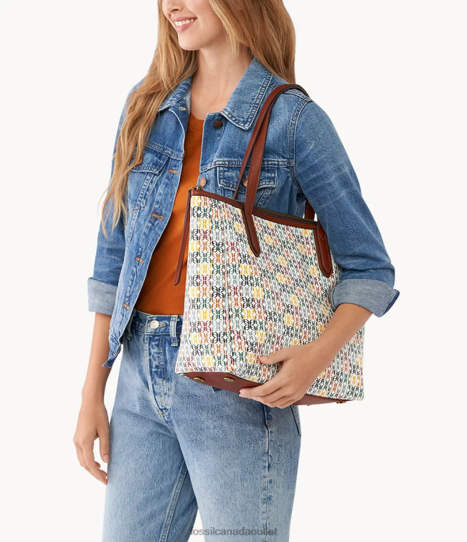 Fossil Bag Women White Sydney Tote D2VPL562