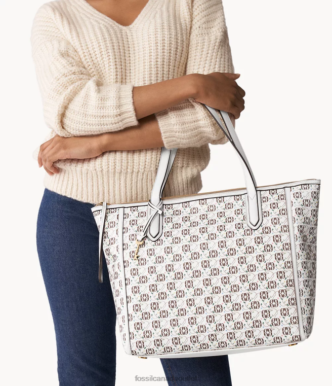 Fossil Bag Women White Sydney Tote D2VPL713