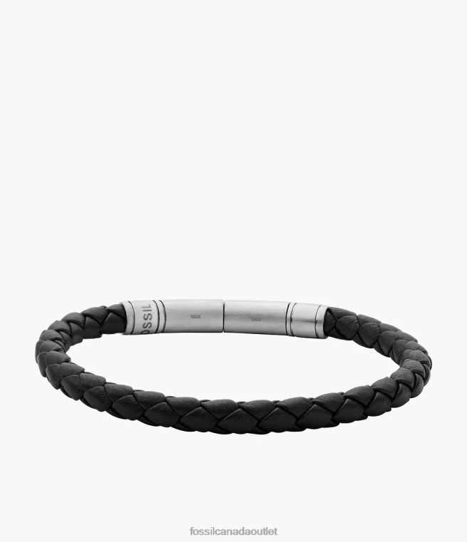 Fossil Jewelry Men Brown Vintage Casual Braided Leather Bracelet D2VPL1862