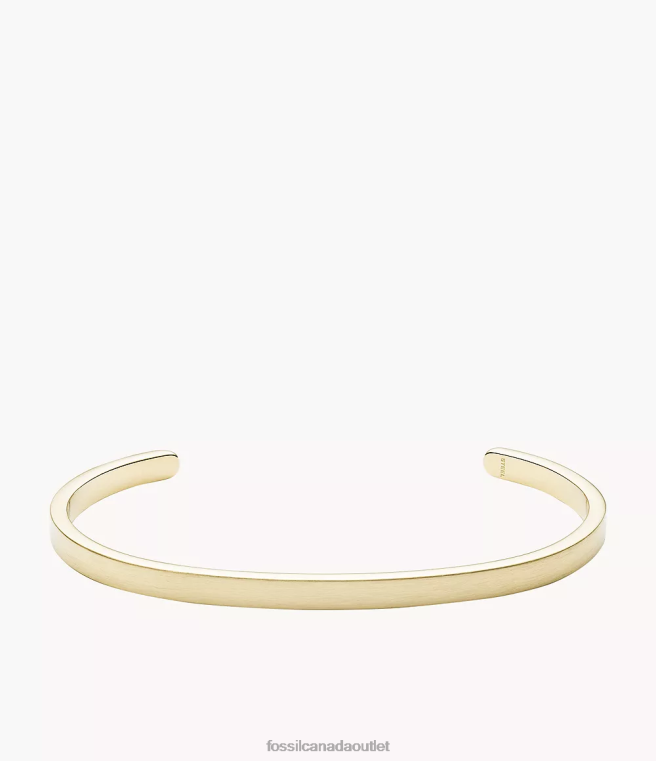 Fossil Jewelry Men Gold-Tone Modern Americana Stainless Steel Cuff Bracelet D2VPL1881