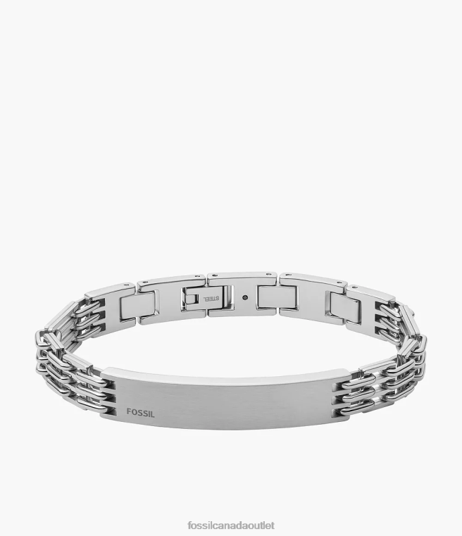 Fossil Jewelry Men Silver-Tone Stainless Steel Chain Bracelet D2VPL1883