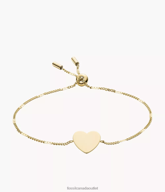 Fossil Jewelry Women Gold-Tone Drew Stainless Steel Chain Bracelet D2VPL1006