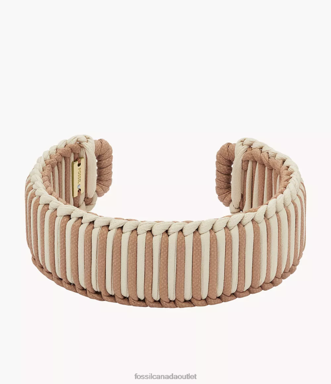 Fossil Jewelry Women Gold-Tone Summer Cuff Brass Bangle Bracelet D2VPL1023