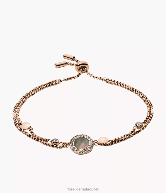 Fossil Jewelry Women Gray Mother-Of-Pearl Val Bracelet D2VPL1020