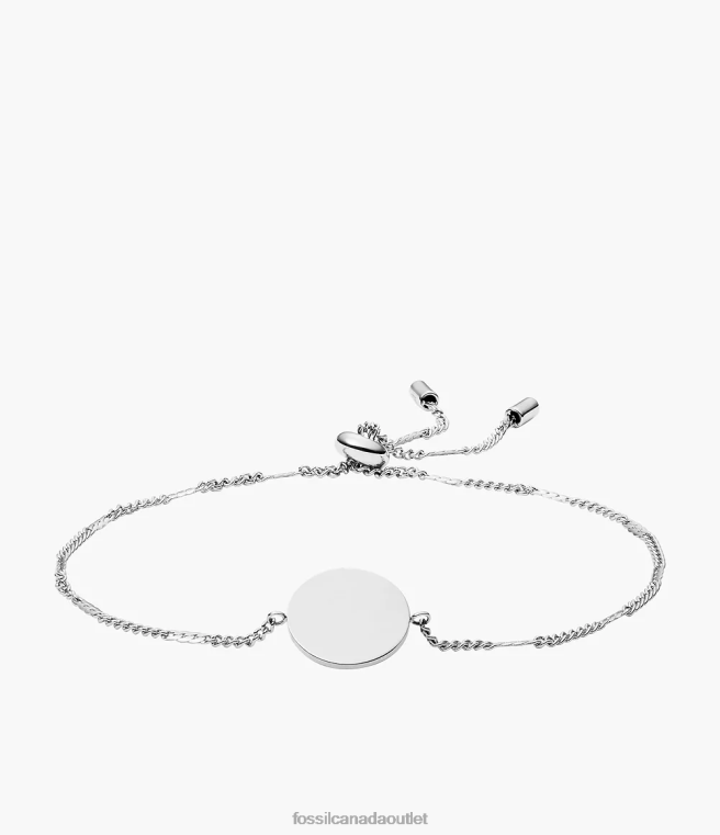 Fossil Jewelry Women Stainless Steel Lane Disc Bracelet D2VPL1009