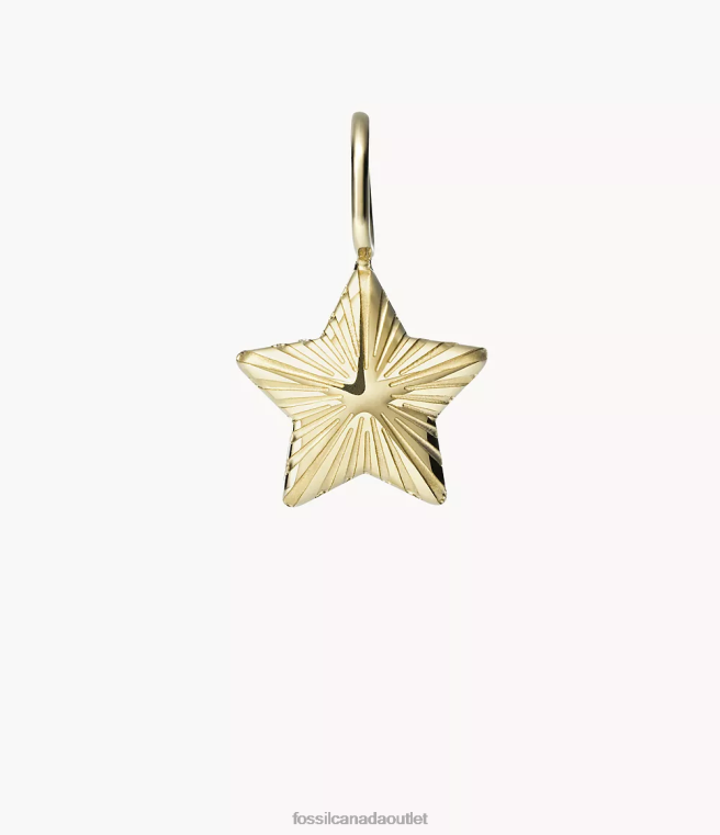 Fossil Jewelry Women Gold-Tone Corra Oh So Charming Stainless Steel Charm D2VPL1170