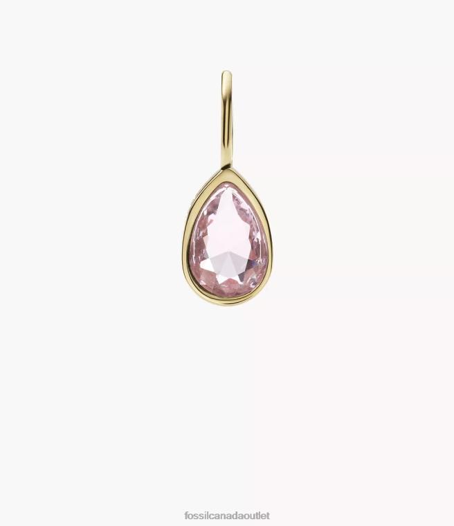 Fossil Jewelry Women Purple-Tone Corra Oh So Charming June Birthstone Charm D2VPL1185