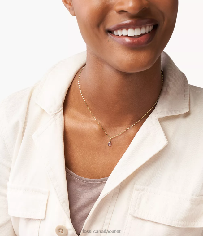 Fossil Jewelry Women Purple-Tone Corra Oh So Charming June Birthstone Charm D2VPL1185