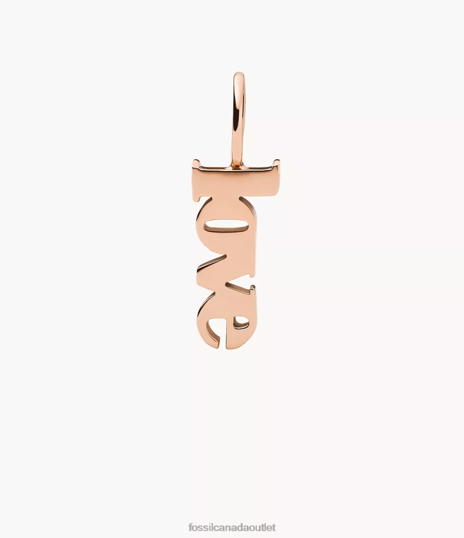 Fossil Jewelry Women Rose Gold-Tone Corra Oh So Charming Stainless Steel Charm D2VPL1231