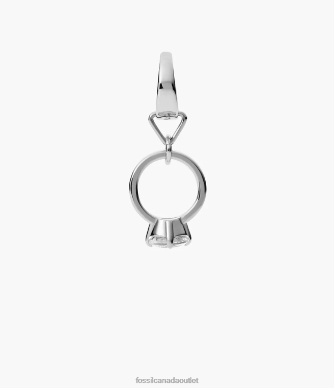 Fossil Jewelry Women Silver-Tone Rowan Oh So Charming Stainless Steel Charm D2VPL1237