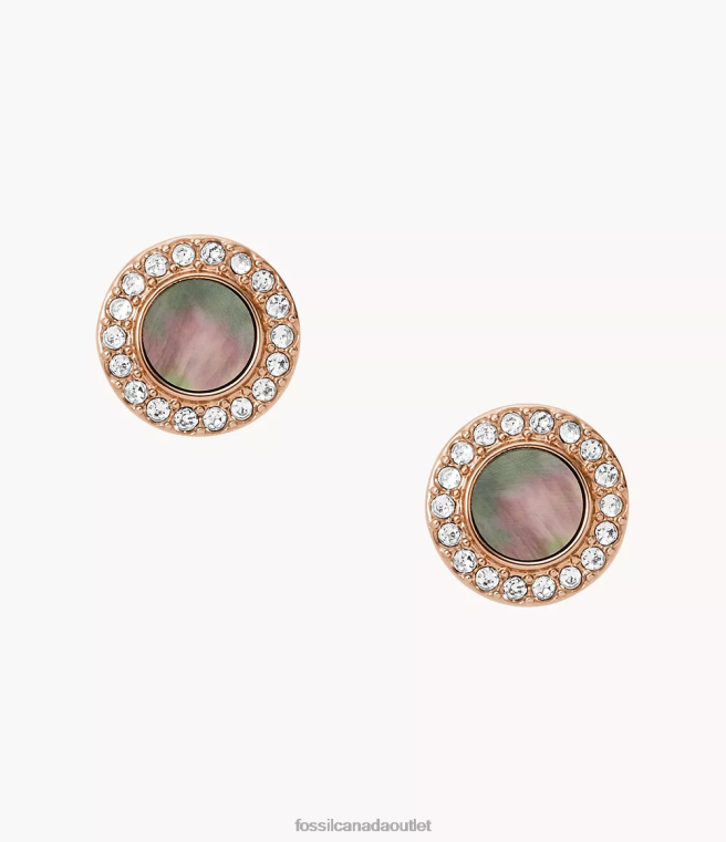Fossil Jewelry Women Mother-of-Pearl Val Glitz Studs D2VPL1079