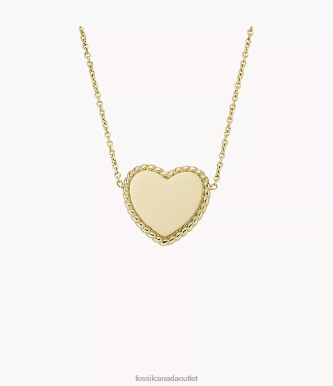 Fossil Jewelry Women Gold-Tone Drew Stainless Steel Station Necklace D2VPL946