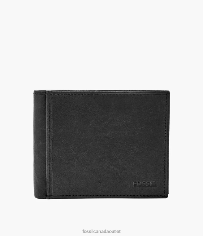 Fossil Wallet Men Black Ingram RFID Bifold with Flip ID D2VPL1666