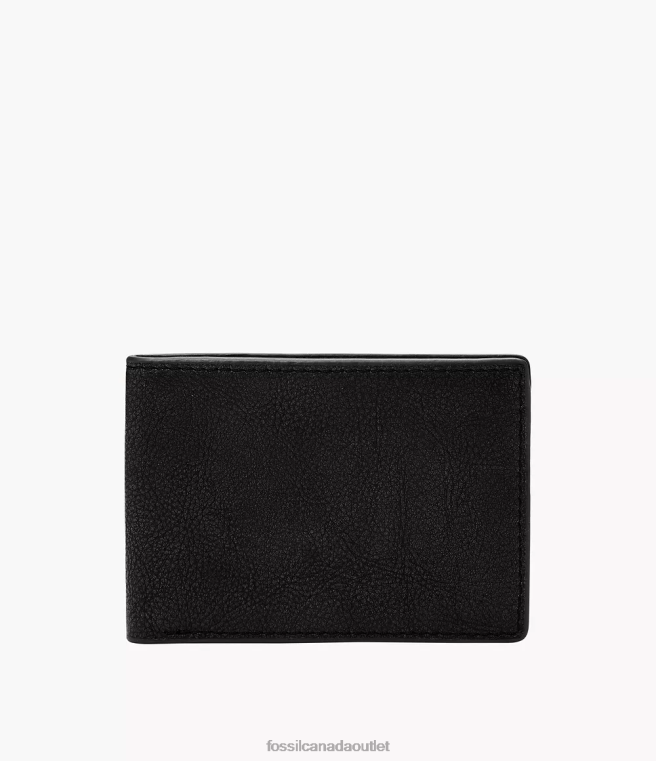 Fossil Wallet Men Black Steven Front Pocket Bifold D2VPL1692