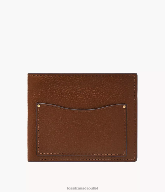 Fossil Wallet Men Brown Anderson Coin Pocket Bifold D2VPL1704