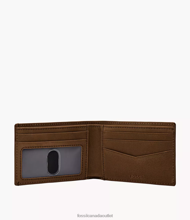 Fossil Wallet Men Brown Bronson Front Pocket Bifold D2VPL1819